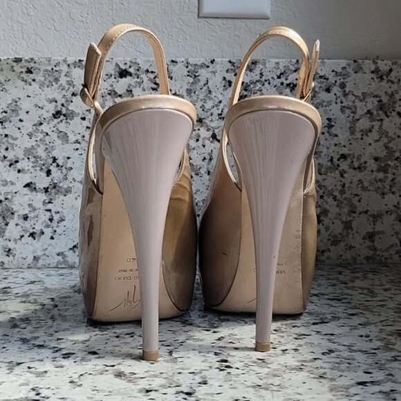 Giuseppe Zanotti slingback peeptoe pumps - Picture 11 of 16